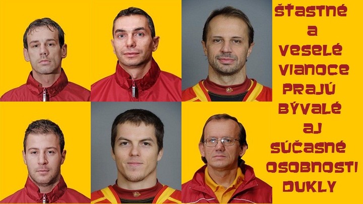 Šťastné a Veselé Vianoce prajú bývalé i súčasné osobnosti Dukly